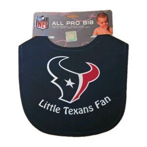 NWT NFL All Pro Bib Houston Texans Fan Baby Football Navy Red